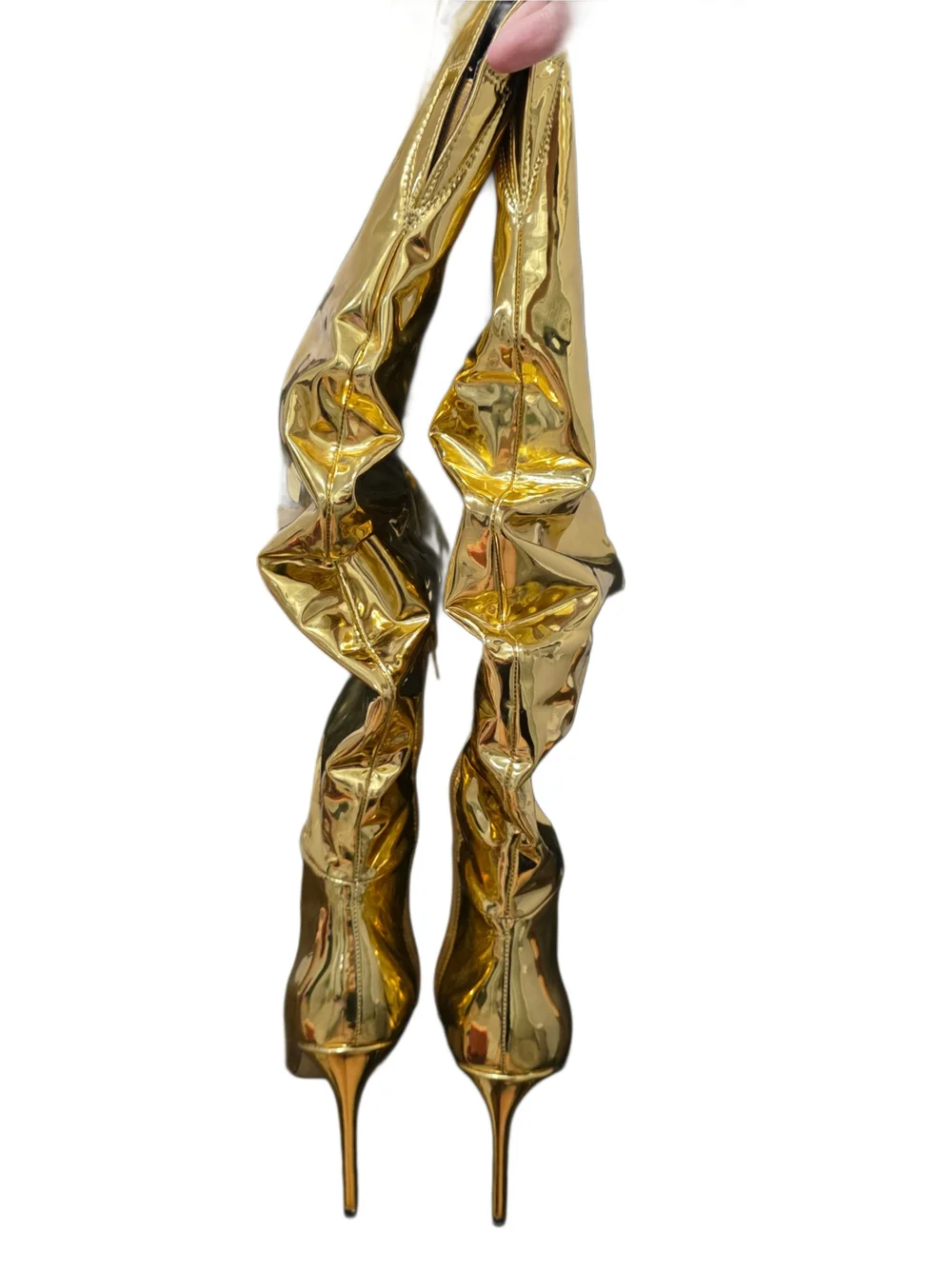 I.N.C. International Concepts Women's Gold Iyonna Over-The-Knee Slouch Boots NIB